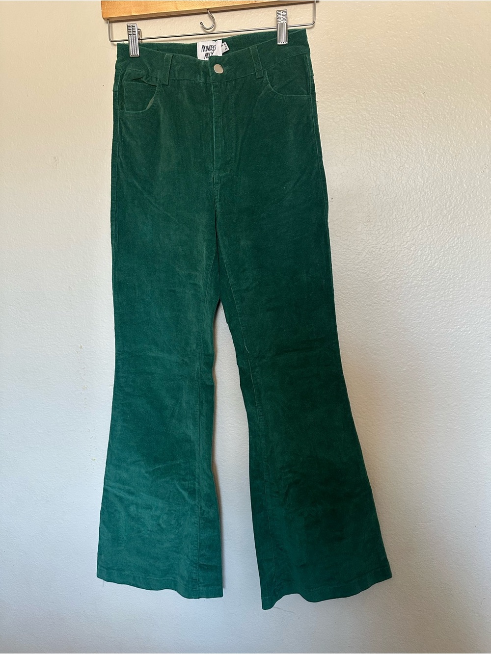 Green Corduroy Princess Polly Flared Women’s Pants